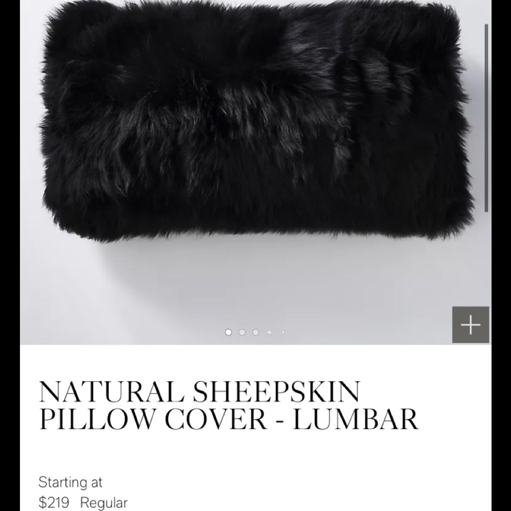 2 NEW NATURAL SHEEPSKIN PILLOW COVERS